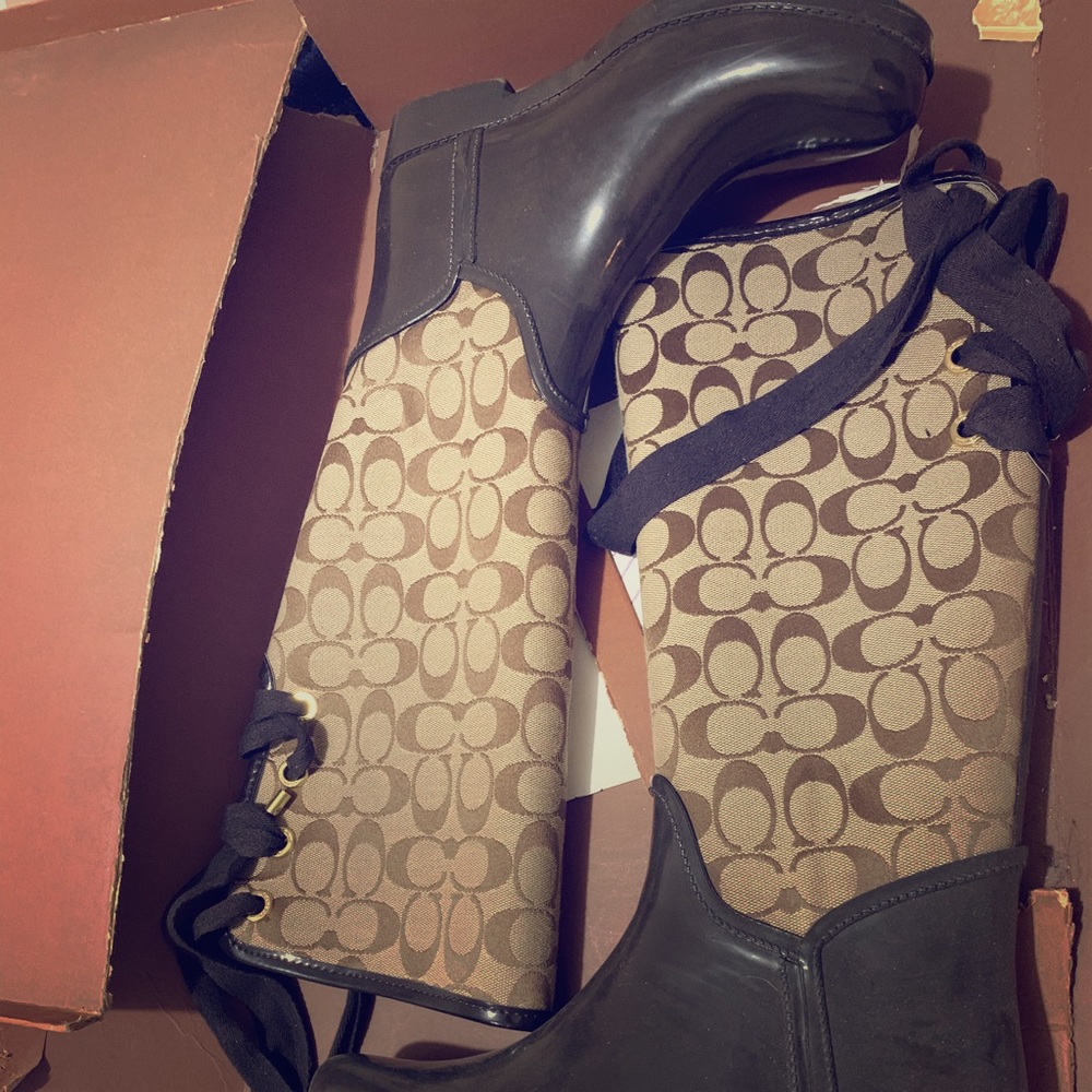 Coach rain boots
